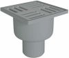 Трап РР канализационный вертикальный 50 (100х100) серый