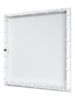 Дверца пластиковая АБС 418х418 (396х396) белая с фланцем