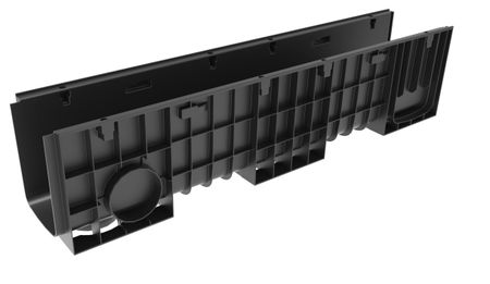 Лоток водоотводный Standart 19,6*23,5 DN150, пластиковый, нагрузка до 25т (ДхШхВ-1000х196х235мм)