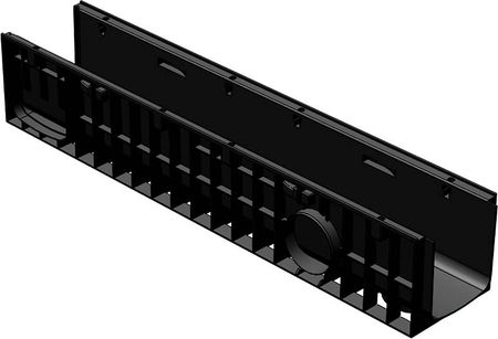 Лоток водоотводный Standart 19,6*18,5 DN150, пластиковый, нагрузка до 25т (ДхШхВ-1000х196х185мм)