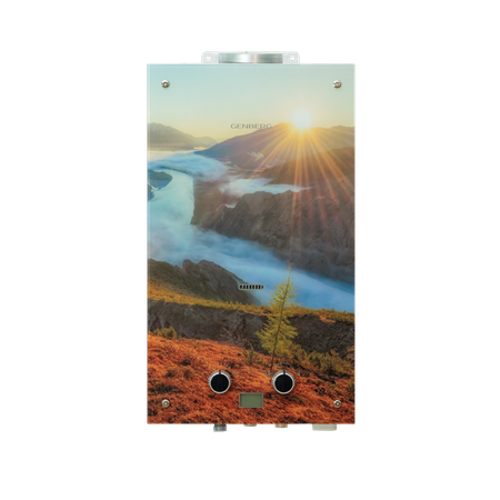 Водонагреватель газовый GENBERG Декор-Eco 210.01 Якутия, 10 л/мин, 20 кВт