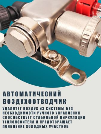 Коллекторная группа с расходомерами AS-K002,   2 вых. (н/ж, авт.возд.+дренаж+кронштейны)