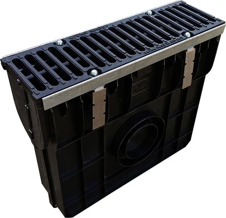 Пескоуловитель пластиковый к серии лотков MAX 100  (ДхШхВ-500х160х420 мм), E600