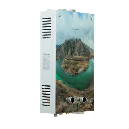 Водонагреватель газовый GENBERG Декор-Eco 210.01 Мультинские озера, 10 л/мин, 20 кВт