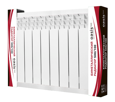 Радиатор биметаллический Oasis Heat 500/100 (12 секций) 2,436кВт