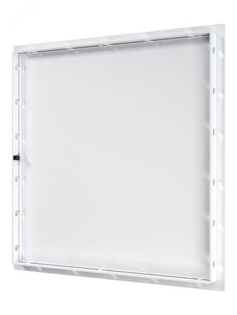 Дверца пластиковая АБС 418х418 (396х396) белая с фланцем