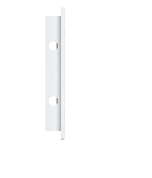 Дверца пластиковая АБС 168х168 (146х146) белая с фланцем, ручка