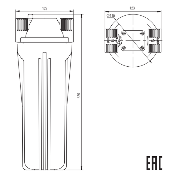 Магистральный фильтр для горячей воды FMR-3/4