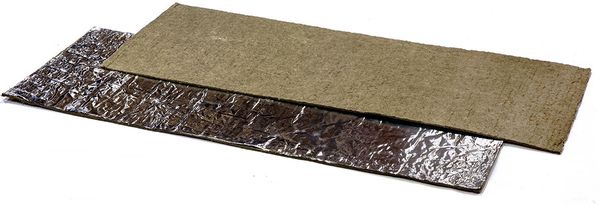 Лист базальтовый картон БВТМ-ПФ1 t-10мм (1250х600мм) фольгированный