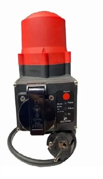 Блок автоматики с манометром TIM PS-01A3 (диап настройки 1,5-3 бар) с манометром проводом и вилкой.