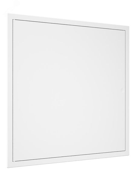 Дверца пластиковая АБС 418х418 (396х396) белая с фланцем