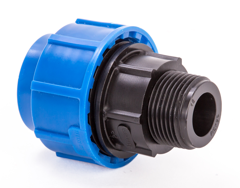 Муфта переходная  НР 25х3/4" (ПНД, Компрессия)