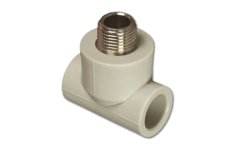 Тройник комбинированный НР 32х1/2"х32    (серый) FD  (10/60)