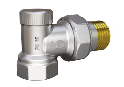 Терморегулятор нижний угловой Ду 15 муфта/америка, LD