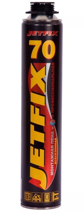 Пена монтажная "IRFIx 70+" 880 мл. всесезонная, под пистолет