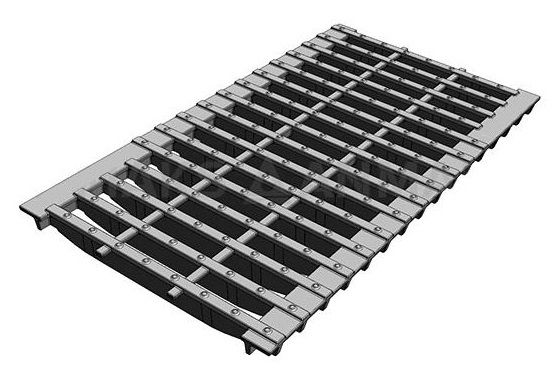 Решетка чугунная ливневой канализации РВ-30.35,8.50 щелевая кл. С250 (25т) (ДхШхВ-500х358х40мм)