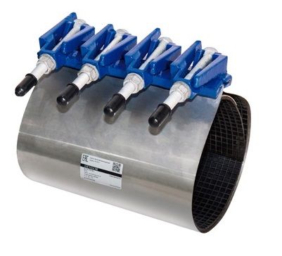 Хомут (муфта) ремонтный с чуг.зам.Ду65 (75-85) хL200 "DENDOR"однозамковый тип RC-Z17