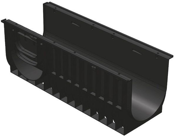 Лоток водоотводный Standart 38,0*48,0 DN300, пластиковый, нагрузка до 25т (ДхШхВ-1000х380х480мм)