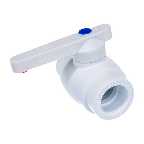 Кран шаровой PPRC 25 (БЕЛЫЙ) FD  (7/70)