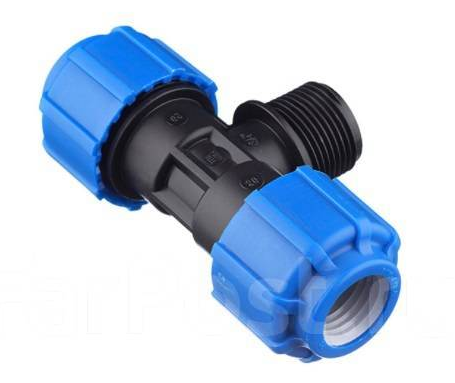 Тройник переходной НР 25х3/4" (ПНД, Компрессия)