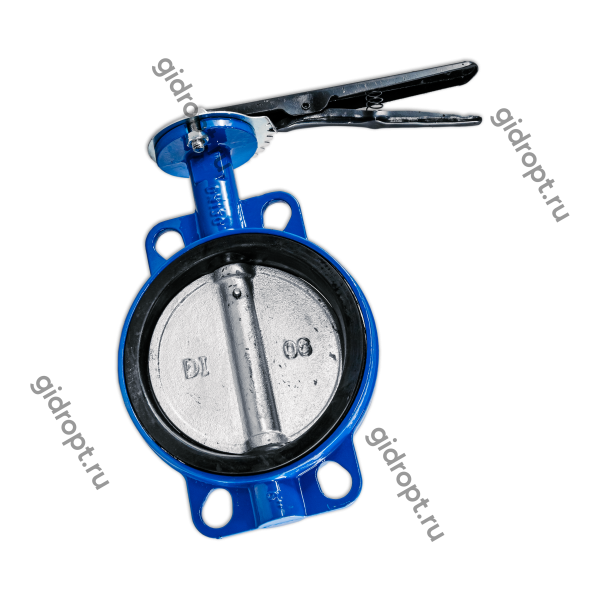 Затвор дисковый Ру10/16 Ду150,   (чугунный, поворотный)