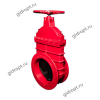 Задвижка 30ч39р Ду 600 Ру16   Tmax-150 оС (ТЯЖЕЛАЯ, ЛАТУННАЯ гайка на клине)  КРАСНАЯ