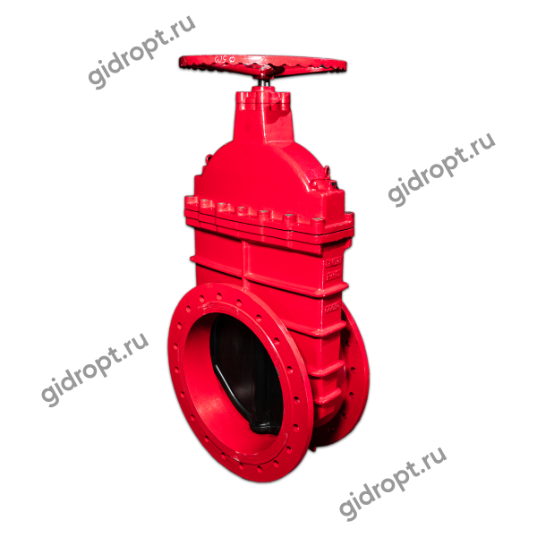 Задвижка 30ч39р Ду 600  Ру10   Tmax-120 оС (ТЯЖЕЛАЯ, ЛАТУННАЯ гайка на клине)  КРАСНАЯ