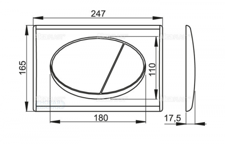 Система инсталляции для унитаза 3в1 AM101/1120 + M70-0001 (кнопка пластиковая, белая)