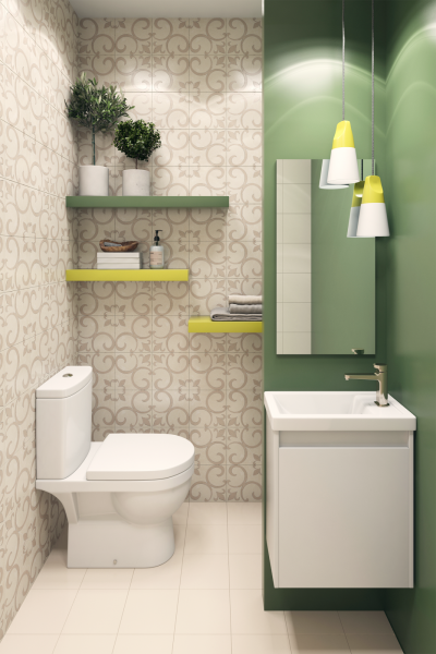 Умывальник мебельный "Фостер-450" с переливом, без комплекта, 1 отверстие, белый