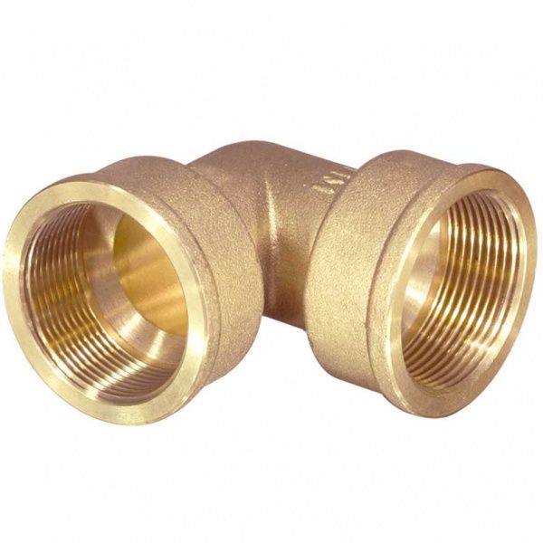 Уголок переходной латунный Ду 25х15