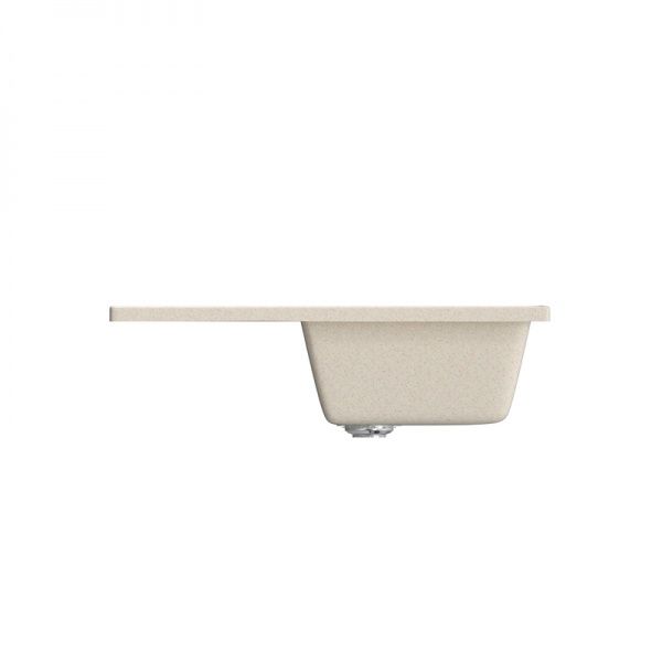 Мойка ML-GM19 с крылом, бежевая иск. мрамор 750х495х200 мм (328)