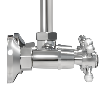 Смеситель для душа двуручный "Istok life Luxe" с жесткой стойкой, тропический душ