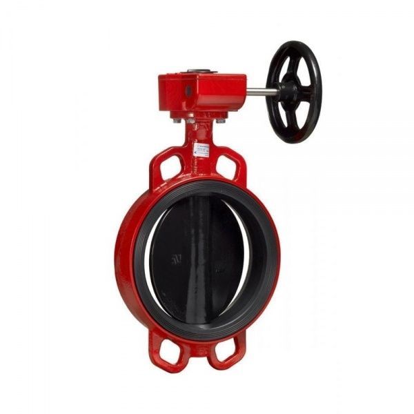 Затвор ЗПТС-FL(W)-3-200-MDV-HT, Ду 200, Ру-16, ред.(диск-чугун, EPDM HT-седло, корпус-чугун)