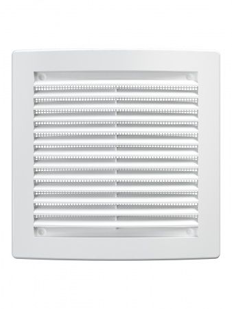 Решетка пластиковая 200х200, белая, сетка