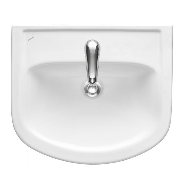Умывальник мебельный "Акватон" с переливом, без комплекта, 1 отверстие, белый
