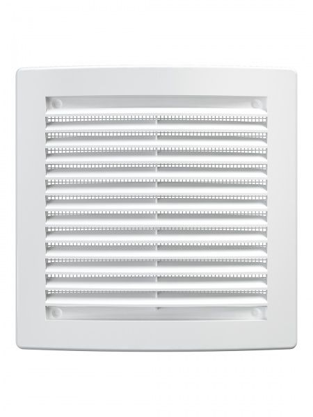 Решетка пластиковая 200х200, белая, сетка