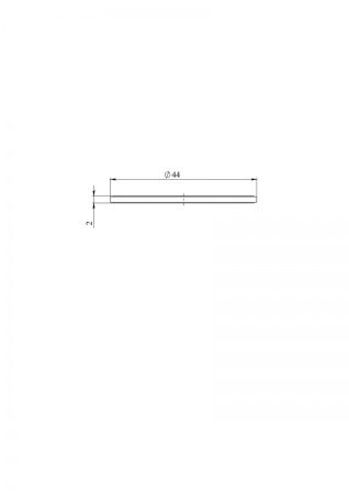Кольцо уплотнительное (плоское) 40мм, оранжевое