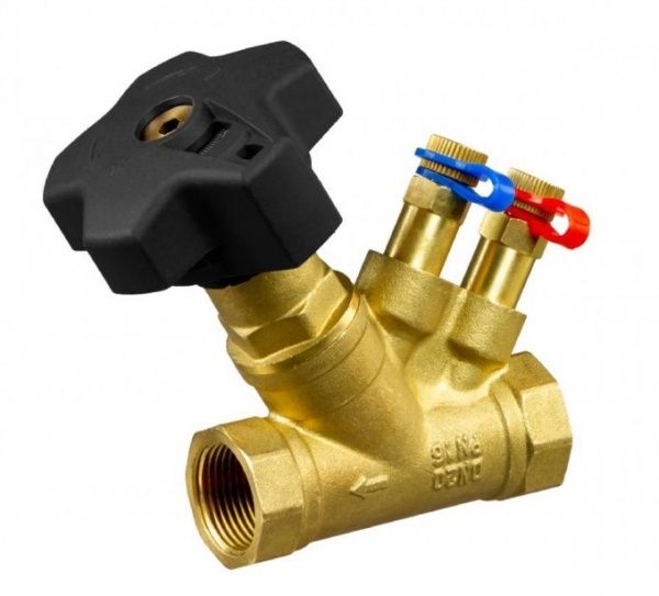 Клапан TOPAS Lock-D (аналог Ридан MVT-R) Ду50,  балансировочный, ручной регулировки, с ниппелями