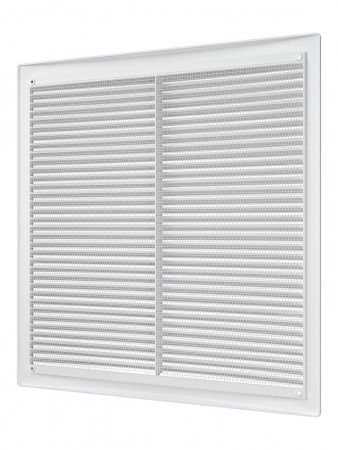 Решетка пластиковая 340х340, белая, сетка