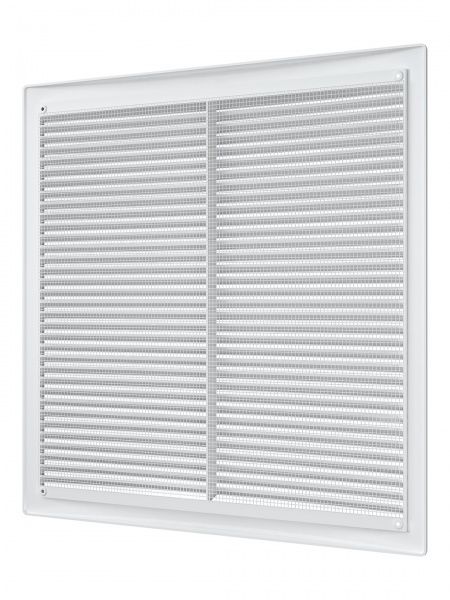 Решетка пластиковая 340х340, белая, сетка