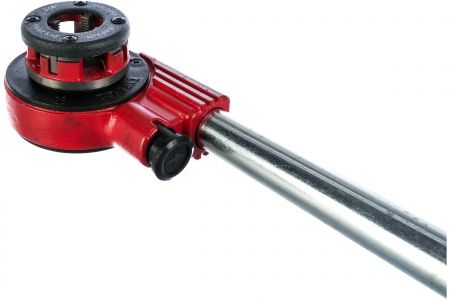 Набор клуппов  1/4"-1/2"-3/4"-1"-1 1/4", плашкодержатель с трещоткой, (8 предметов)