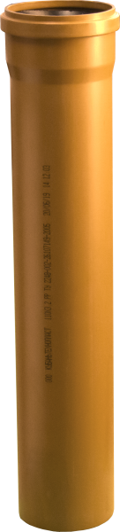 Труба канализационная 110 (3000) (оранж.)