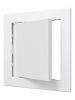 Дверца пластиковая АБС 168х168 (146х146) белая с фланцем