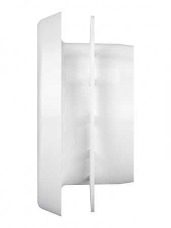 Анемостат пластиковый 100, Dн-145мм, белый, со стопорным кольцом