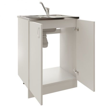 Тумба для накладной кухонной мойки 60 ЛДСП белая