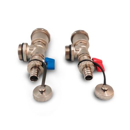 Комплект регулируемых концевых фитингов AS-KТ01 (тройник + воздухоотводчик + сливной кран)