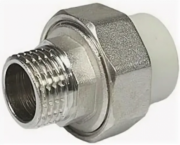 Муфта PPRC комбинированная разъемная (американка) НР 20х1/2"   (сер.) Tebo (20/160)