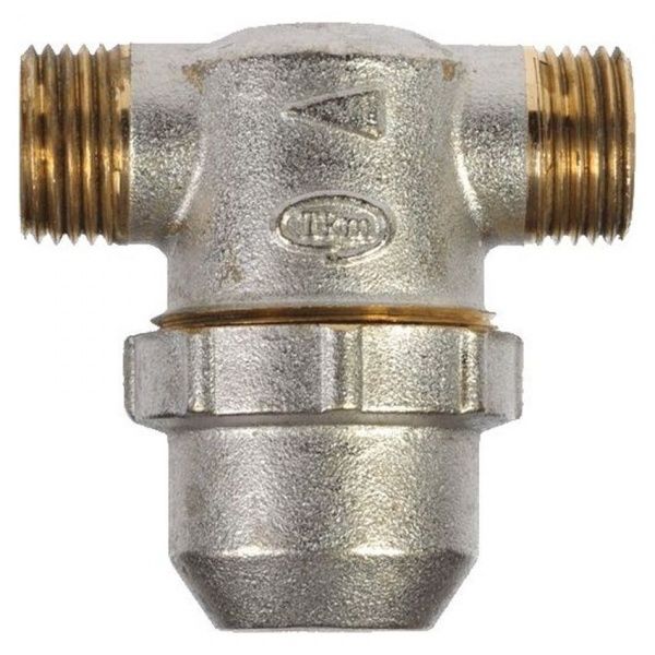 Фильтр сетчатый прямой Ду 15 (хром.) (резьба/резьба)