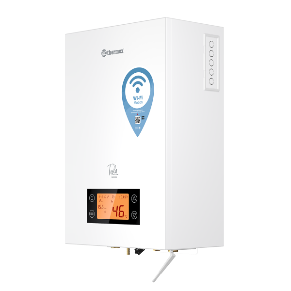 Котел электрический TESLA 6-12 WI-FI (одноконтурный, 12 кВт, 220/380В, насос, расш. бак, ЖК дисплей)