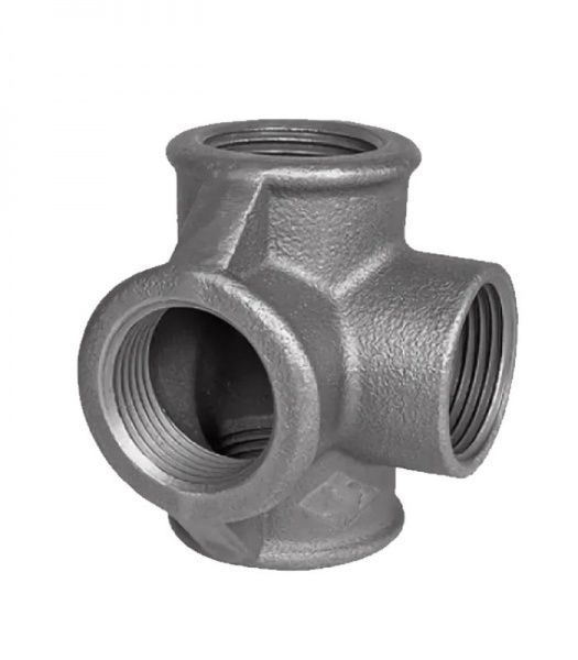 Крест чугунный без покрытия трехосевой Ду 15